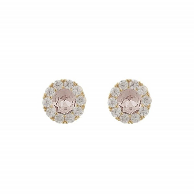 Nuit stone ear goldplated/champagne 