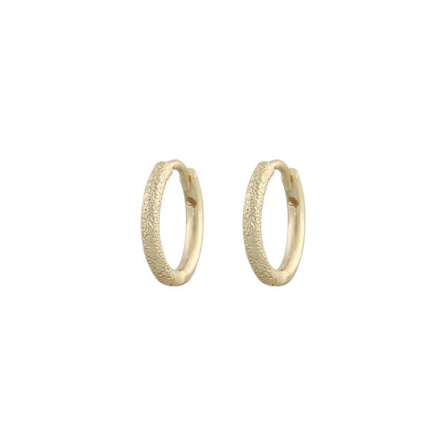 Davina small ring ear plain goldplated