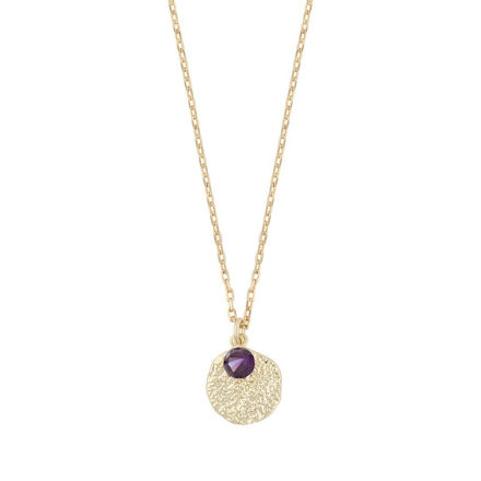 London pendant neck 45 g/purple