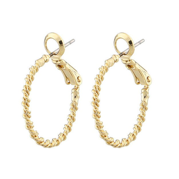 SNØ MADELEINE RING EAR 20MM PLAIN GOLD