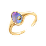 Bilde av ANIA HAIE TIDAL ABALONE ADJUSTABLE RING R027-01G