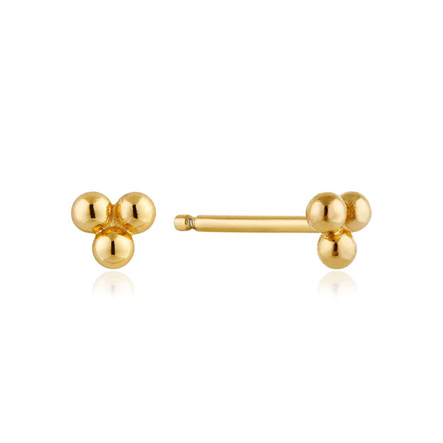 Bilde av ANIA HAIE MODERN TRIPLE BALL STUD EARRINGS E002-01G 