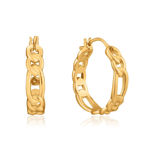 Bilde av ANIA HAIE FIGARO CHAIN HOOP EARRINGS E021-04G