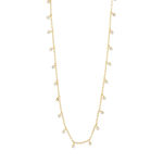 MAJA crystal multi drops necklace gold-plated