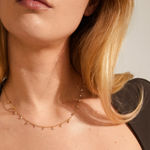 MAJA crystal multi drops necklace gold-plated