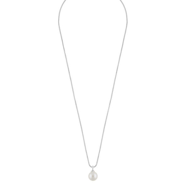Core pearl pendant neck 45 s/white