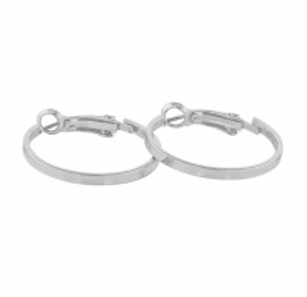 SNØ MOE RING EAR 25MM PLAIN SILVER