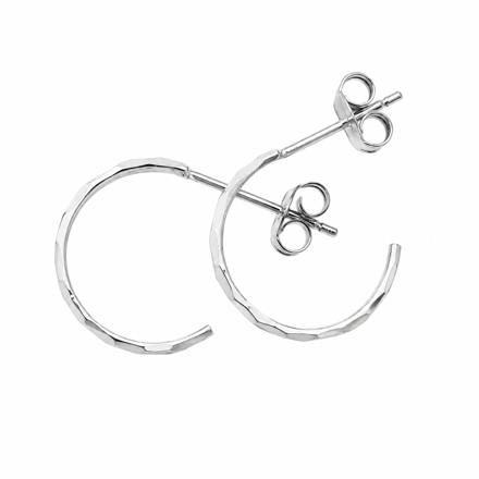 ØRERING SØLV SLIPT 2MM BRED 14MM Ø