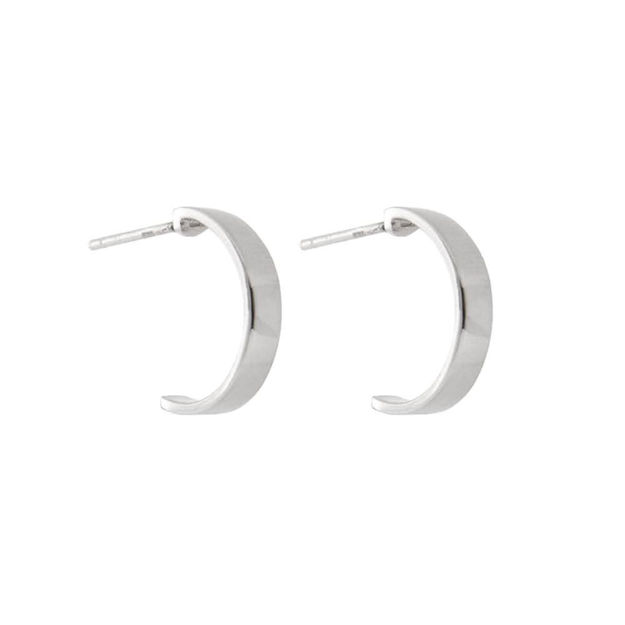 ØRECREOL SØLV 3X14MM GLATT