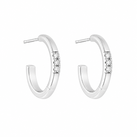 ØRECREOL RH.SØLV 2MM/16MM, 3 CZ