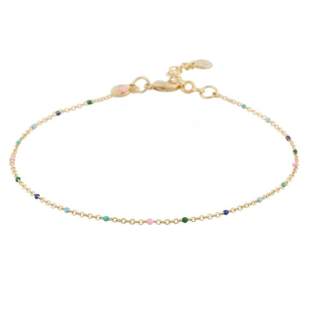 Morning anklet goldplated/mix - Onesize