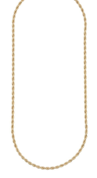 Exibit neck plain goldplated - 45cm