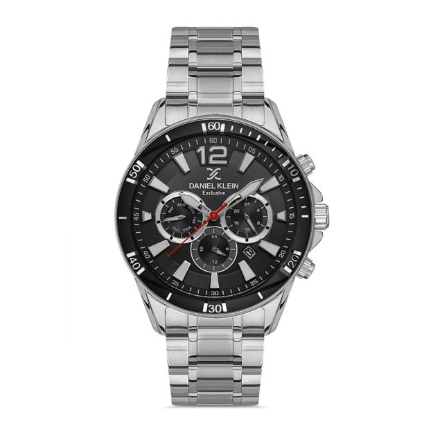 Daniel Klein herreur 5ATM 45mm svart skive stål lenke