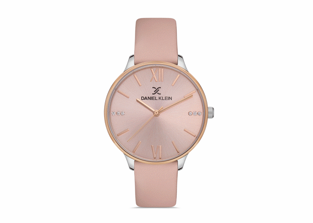 Daniel Klein dameur 3ATM 36mm rosa skive rosa skinn reim