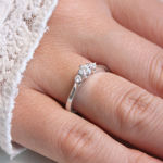 Bilde av Hvitt gull ring med diamant 0,28ct TW/SI 