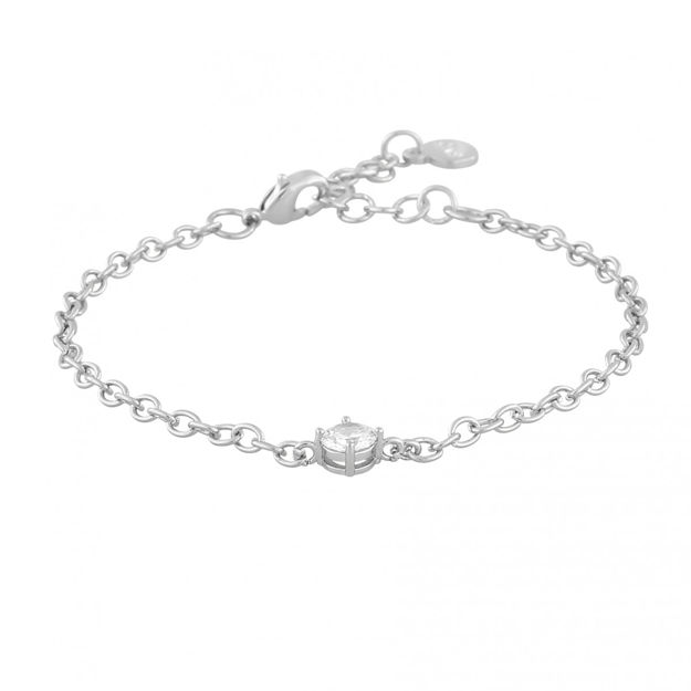 LUIRE STONE CHAIN BRACE SILVER/CLEAR