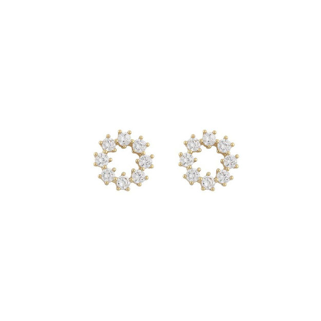 Luire round ear gold/clear
