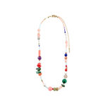 FREEDOM semi precious stone necklace gold-plated