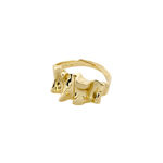 WILLPOWER recycled sculptural ring gold-plated