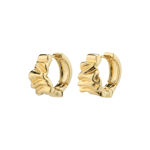 WILLPOWER recycled huggie hoop earrings gold-plated