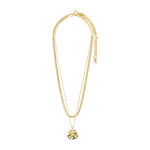 WILLPOWER curb & coin necklace, 2-in-1 set, gold-plated