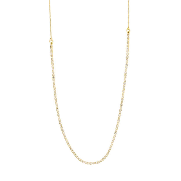 FRIENDS crystal chain necklace gold-plated