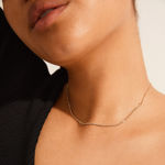 FRIENDS crystal chain necklace gold-plated