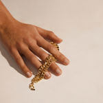 FRIENDS chunky chain bracelet gold-plated