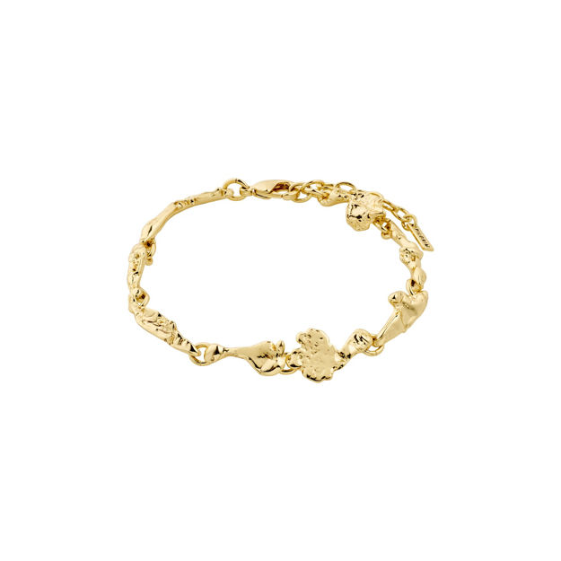 SOLIDARITY recycled organic shaped bracelet gold-plated