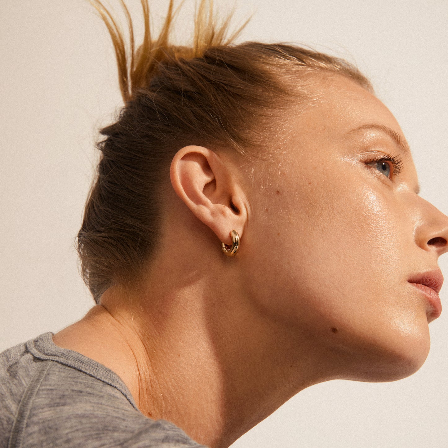 Chunky Ear Cuffs Non Piercing Mini Chunky Huggie Hoop Earrings