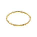 KINDNESS wavy bangle bracelet gold-plated