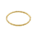 KINDNESS wavy bangle bracelet gold-plated