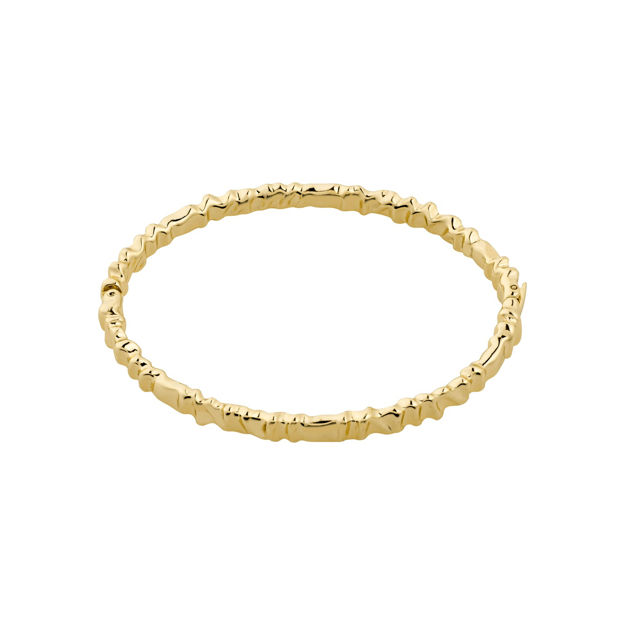 KINDNESS wavy bangle bracelet gold-plated