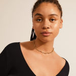 KINDNESS recycled cable chain necklace gold-plated