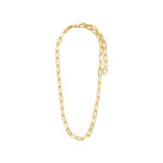 KINDNESS recycled cable chain necklace gold-plated