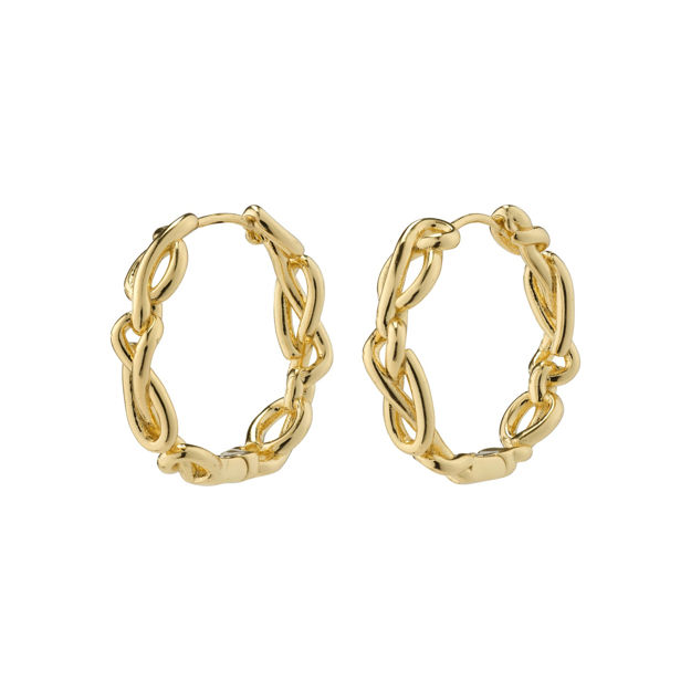 ANNEMETT hoop earrings gold-plated