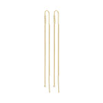 ANDREA recycled chain crystal earrings gold-plated