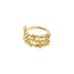 SOLIDARITY recycled multi bubbles ring gold-plated