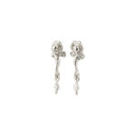SOLIDARITY recycled organic shaped earrings silver-plated