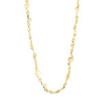 SOLIDARITY recycled organic shaped necklace gold-plated