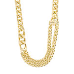 FRIENDS chunky curb chain necklace gold-plated