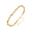 Stål armbånd forgylt 7mm åpen rund Cordel 20+5cm