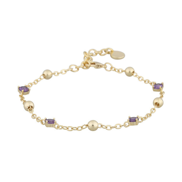 Kelly chain brace g/purple - Onesize