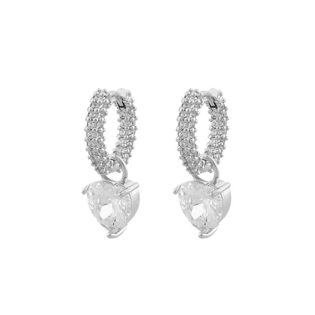 Sanne ring heart pendant ear s/clear