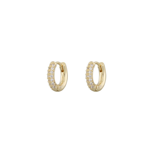 Sanne mini ring ear g/clear