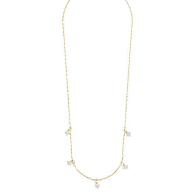 Kelly charm neck g/clear - 45 cm