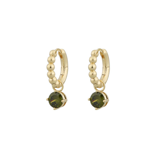 Kelly ring pendant ear g/olive