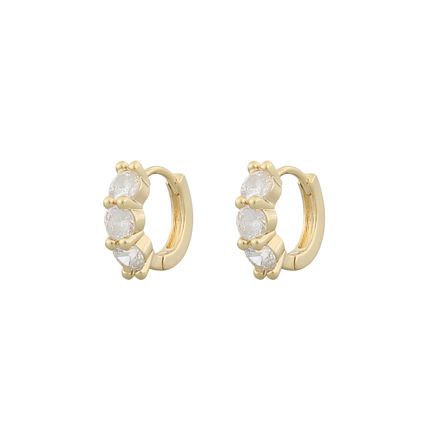 Kelly small ring ear g/clear