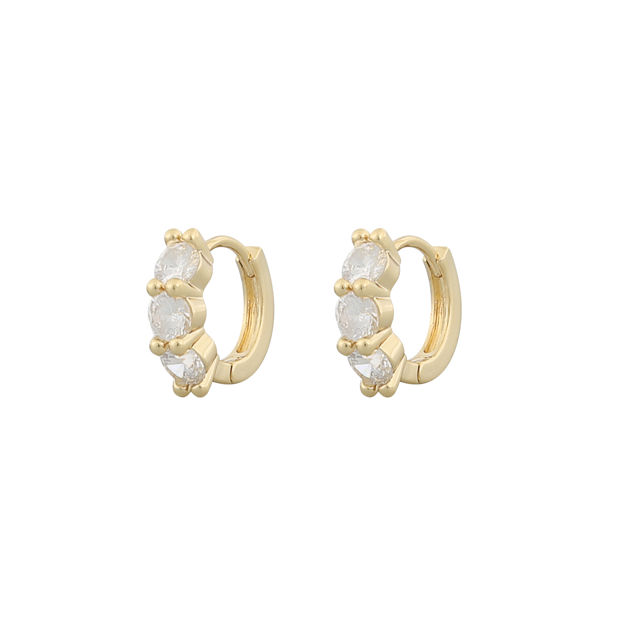 Kelly small ring ear g/clear