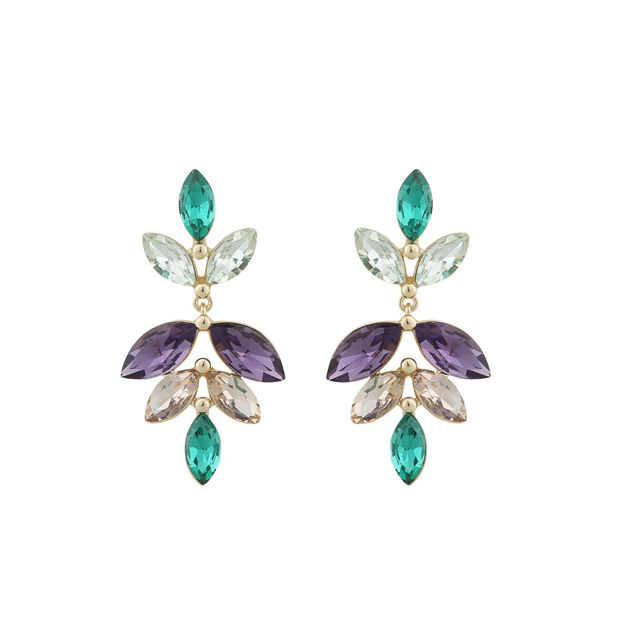 Tracy small pendant ear g/mix purple